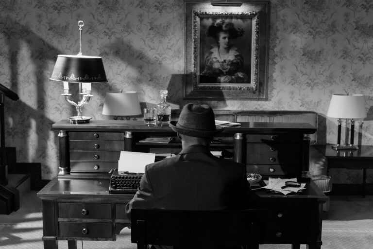 A bright lifestyle photo depicting deconstruct mystery novel plot structure.